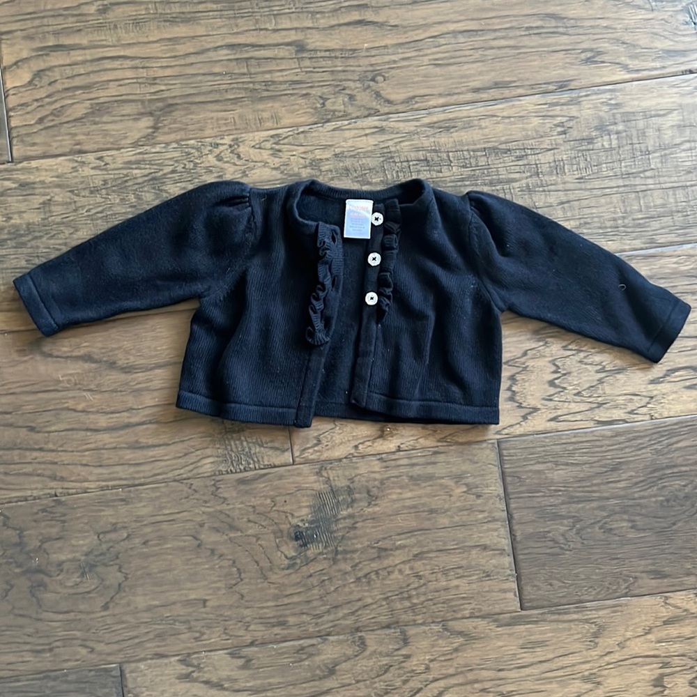 Gymboree 6-12 mo black sweater